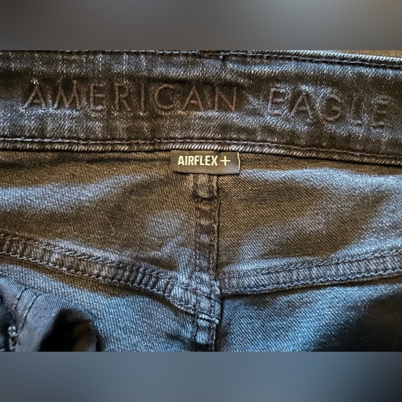 American Eagle Outfitters Distressed Black Denim Shorts Men's 31 Modern Utility - Picture 5 of 11